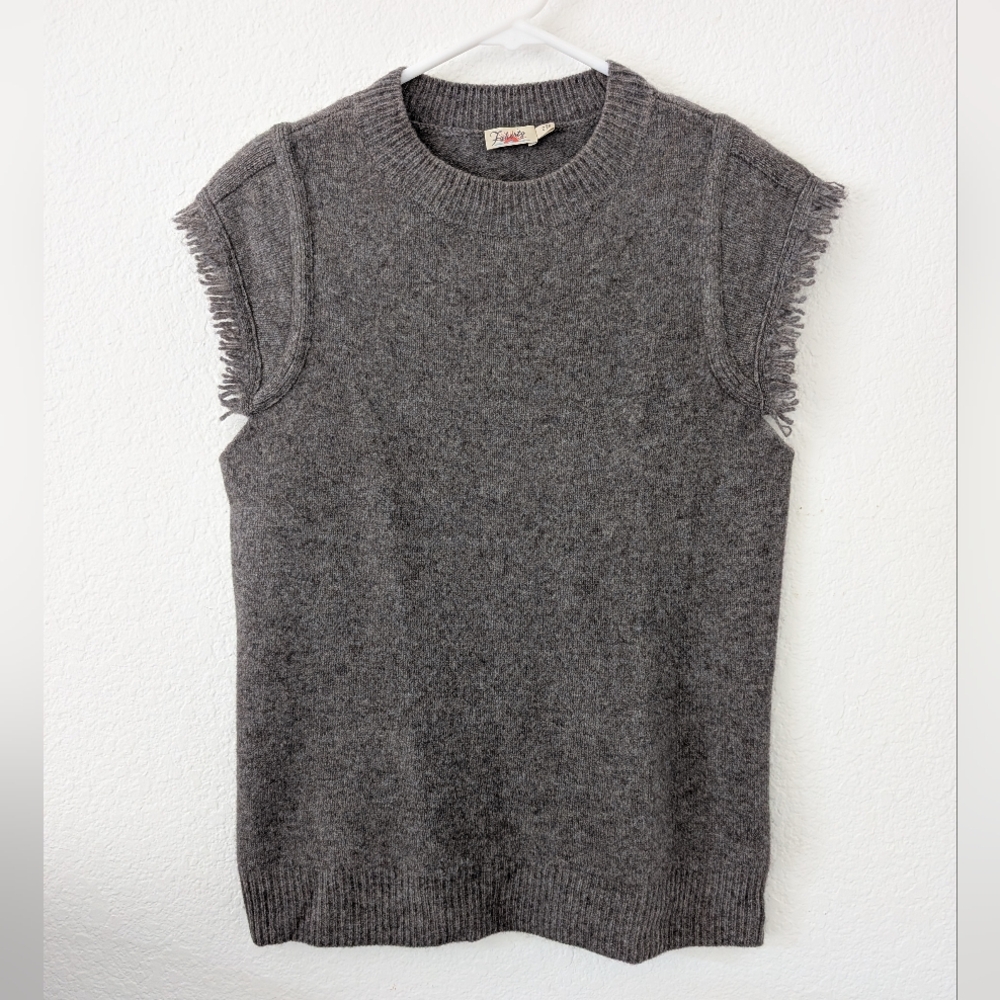 Faherty Merino Wool Yak Knit Sweater Vest Top